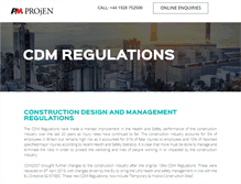 Tablet Screenshot of cdm-regulations-uk.co.uk